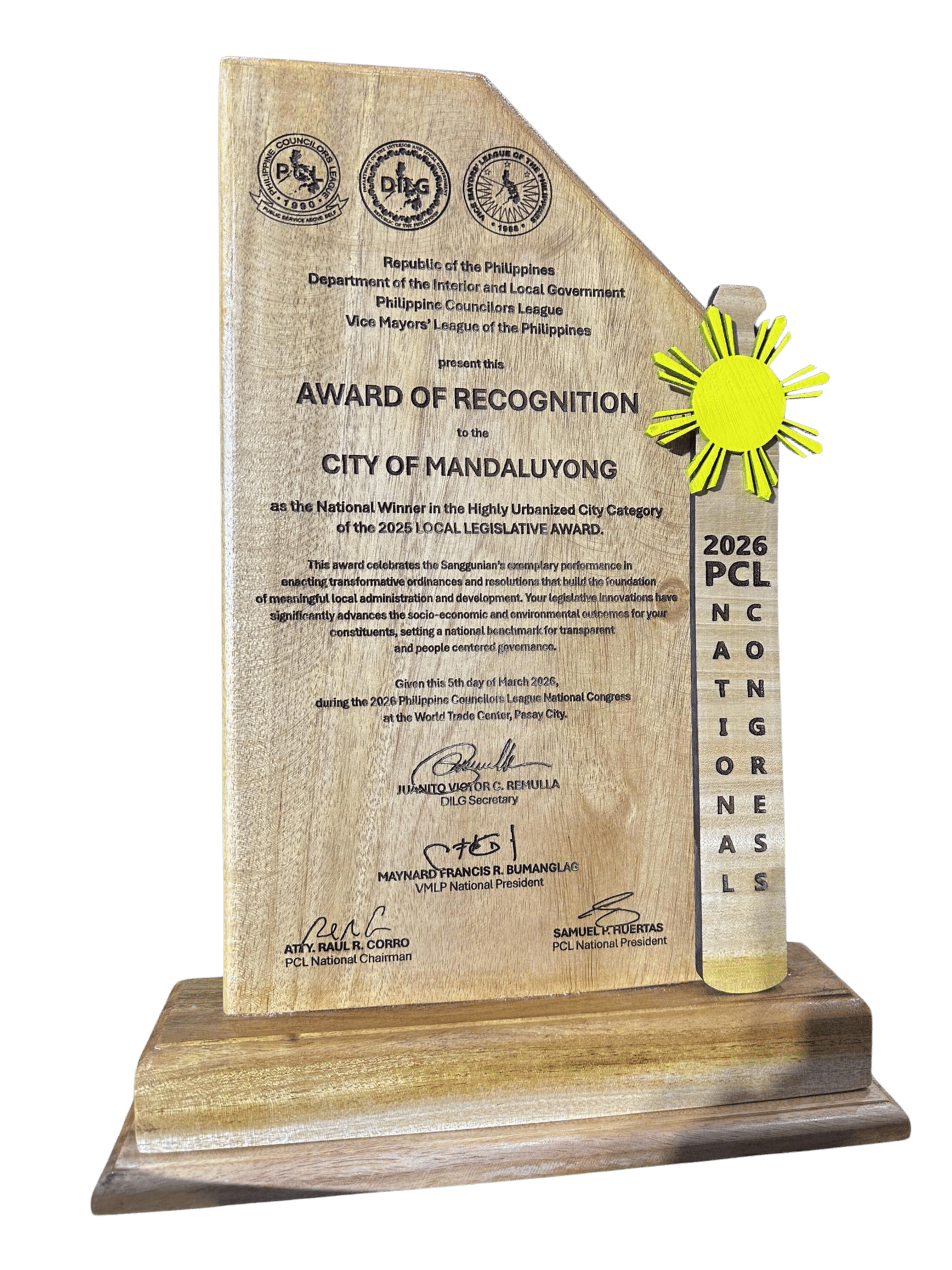 2025 Local Legislative Award
